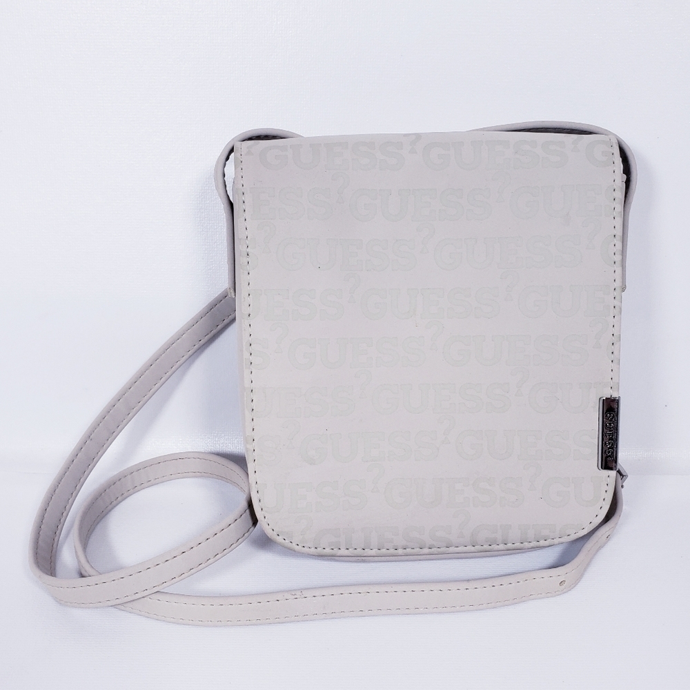 Guess Crossbody Small Purse Bag Beige